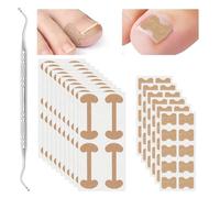 Wjelet 2 types de patchs de traitement des ongles incarnés avec outil pour ongles incarnés pour le soin des ongles des orteils
