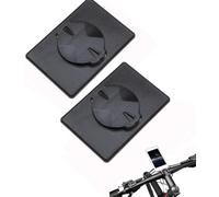 Wjelet Adaptateur de support de téléphone et vélo, 42 x 62 mm, pour VTT, vélo de course, vélo, support de téléphone portable, adhésif pour téléphone portable, adaptateur GPS pour Garmin Edge (noir)