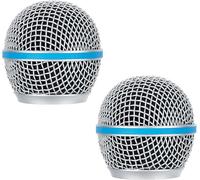 Wjelet Lot de 2 grilles de rechange en maille pour microphone compatible avec Shure Beta58A