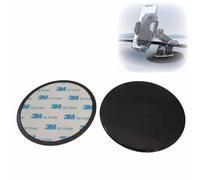 Wjelet Lot de 2 plaques de fixation adhésives extra fortes de 80 mm 3M pour support à ventouse de voiture, tableau de bord universel pour GPS, support de téléphone portable, tablette, support de
