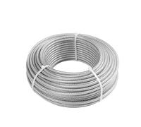 WJFLUCK 20/50/100 metros 304 Cuerda de alambre de Acero inoxidable Cable de elevación de Pesca Suave Diámetro Del tendedero 0,5/1,5/1,8/2/3/4/5/6/8 mm A prueba de herrumbre (Tamaño: 20 metros, Color