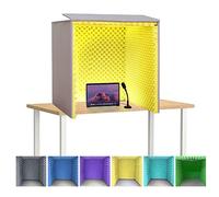 WJFLUCK Cabine vocale Portable, Couverture insonorisée de Bureau, Cabine d'isolation, Studio d'enregistrement sonore Fait Maison, Bouclier Absorbant l'isolation, Micro de Studio pour Ordinateur Port