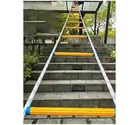 WJFLUCK Échelle de Corde d'évacuation, échelles d'urgence échelle de sécurité 2/3/4 étages évasion de la fenêtre et du Balcon avec Crochets 3M 5M 8M 10M 15M 20M/6M