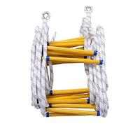 WJFLUCK Échelle de Corde d'évacuation, échelles d'urgence échelle d'évacuation en Cas d'incendie échelle Souple 2/3/4 étages pour Escalade à la Maison évacuation en Cas d'incendie 3M 5M 8M 10M 15M 2