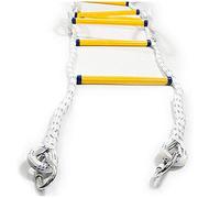 WJFLUCK Échelle de sécurité en Corde d'évacuation, échelles d'urgence pour Enfants et Adultes, évasion de la fenêtre et du Balcon 2/3/4 étages 3M 5M 8M 10M 15M 20M/6M