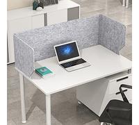 WJFLUCK Séparateur de séparation de Bureau Boucliers de confidentialité Séparateur de Bureau Acoustique Pliable Portable à 3 Panneaux, Protecteur de cloison de Concentration réduit Le Bruit et Les d