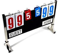 WJFLUCK Tableau d'affichage Multi-Sports, Tableau d'affichage Portable, Peut enregistrer des Scores de 00 à 99, Conception Portable et détachable, Facile à Transporter