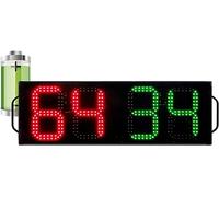 WJFLUCK Tableau de Bord électronique Grand Tableau de Bord de Basket-Ball, Tableau de Remplacement de Football à LED 1 côté, Arbitre de Football, Affichage du Temps d'arrêt des blessures, Tableau de