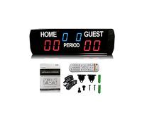 WJFLUCK Tableau de Bord électronique Tableau de Bord Portable Tableau de Bord numérique sans Fil électronique LED Tennis Padel pour Jeux de Volley-Ball/Basket-Ball/Football/ping-Pong/Badminton, Gard