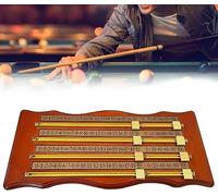 WJFLUCK Tableau de Bord, Tableau de Bord ondulé à 4 Pistes avec marqueur en Laiton Massif, Fournitures de Jeu de Billard pour Club de Sport à Domicile, pub de Fitness