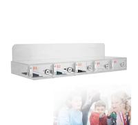 WJFTODAY Armoire à téléphones Portables en Acrylique Transparent avec Porte de chargementélégant pour Les écoles, Les usines et Les institutions. 5 emplacements pour Ranger et protéger Vos appareils.