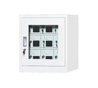WJFTODAY Armoire de Rangement métallique indépendante pour téléphones Portables, avec seres, avec serrures et clés, idéale pour Les écoles. Dimensions : 55 x 30 x 65,5 cm (21,6 x 11,8 x 25,8 Pouces).
