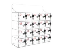 WJFTODAY Armoire de Rangement Murale en Acrylique Transparent pour téléphones Portables, emplacements, idéale pour Les écoles, Les Bureaux, Les usines et Les étudiants. Dimensions : 53 x 18 x 94 cm.