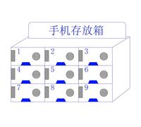 WJFTODAY Armoire de Rangement pour téléphones Portables Grande capacité - Casier sécuriséurisé pour écoles, Bureaux et compétitions - Rangez Vos appareils Facilement et efficacement en Toute sécurité