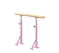 WJFTODAY Barre d'étirement de Danse pour Adultes, Barre de Ballet en Bois pour la Maison,Barre d'étirement de Danse pour Adultes, Barre de Ballet en Bois pour la Maison, sur Pied, Rose, 100 cm