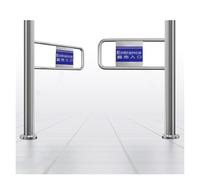 WJFTODAY Barrière Automatique unidirectionnelle pour Portes Doubles et Dispositif d'entrénoxydable, accès par Simple Pression pour Magasin/bibliothèque et sécurisé, idéal pour Les Zones à Fort trafic