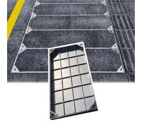 WJFTODAY Couvercle carré pour Fosse septique avec Base et extracteur, Couvercle d'inspect d'inspection et Cadre Robustes, Accessoire de gouttière extérieure (70 x 80 cm / 27,6 x 31,5 po) - et élégant