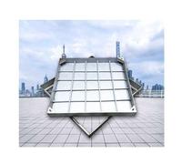 WJFTODAY Couvercle de Regard carré décoratif, Couvercle d'inspection des eaux usées robus Couvercle d'accès Invisible pour Une Utilisation intérieure et extérieure (5 cm, 80 x 80 cm / 31,5 x 31,5 po)