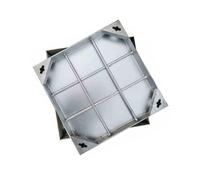 WJFTODAY Couvercle de Regard carré Robuste, Conception intégrée pour Une Utilisation extétérieure, idéal pour Les allées et Les trottoirs, 50 x 50 cm (19,6 po x 19,6 po) - Couvercle de Fosse septique