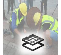 WJFTODAY Couvercle et Cadre d'accès Invisible en Acier Inoxydable sur Mesure • Grille de de Drainage carrée pour Fosse septique extérieure (95 x 95 cm) • Couvercle d'égout pour eaux pluviales, Divers