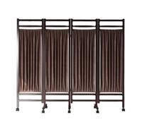 WJFTODAY Paravent médical à 4 Panneaux, séparateur de pièce Pliable pour Adulte, cloison n de pièce de 6 Pieds de Haut, clôture temporaire pour Clinique/Patient/Salle d'examen, Gain de Place (Marron)