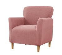 WJHDWYD Housse de Fauteuil Extensible 1 Place, Jacquard Housse de Fauteuil Club Couverture de Fauteuil Chesterfield Lavable Protecteur de Fauteuil pour Salon Tub Chair Canapé(Rose)