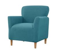 WJHDWYD Housse de Fauteuil Extensible 1 Place, Jacquard Housse de Fauteuil Club Couverture de Fauteuil Chesterfield Lavable Protecteur de Fauteuil pour Salon Tub Chair Canapé(Turquoise)