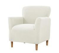 WJHDWYD Housse de Fauteuil Extensible 1 Place, Jacquard Housse de Fauteuil Club Couverture de Fauteuil Chesterfield Lavable Protecteur de Fauteuil pour Salon Tub Chair Canapé(Blanc)