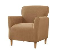 WJHDWYD Housse de Fauteuil Extensible 1 Place, Jacquard Housse de Fauteuil Club Couverture de Fauteuil Chesterfield Lavable Protecteur de Fauteuil pour Salon Tub Chair Canapé(Chameau)