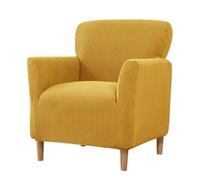 WJHDWYD Housse de Fauteuil Extensible 1 Place, Jacquard Housse de Fauteuil Club Couverture de Fauteuil Chesterfield Lavable Protecteur de Fauteuil pour Salon Tub Chair Canapé(Jaune)