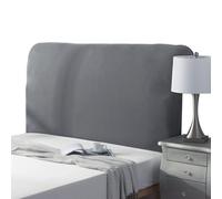 WJHDWYD Housse de tête de lit élastique pour lit rembourré/bois/cuir - Rectangulaire/légèrement arrondie - Pour lit 1 place et 2 places - Grigio 1, 90-110 cm