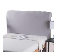 WJHDWYD Housse de tête de lit élastique pour lit rembourré/bois/cuir - Rectangulaire/légèrement arrondie - Pour lit simple, double - Gris 2, 150 à 170 cm