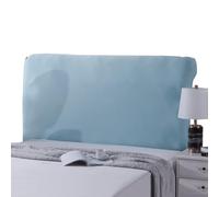 WJHDWYD Housse de tête de lit élastique pour lit rembourré/bois/cuir - Rectangulaire/légèrement arrondie - Bleu 2, 90 à 110 cm