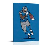 WJHJZQYY Affiches sportives des célèbres joueurs de football faites pour ressembler à des peintures de dessin animé - Décoration murale moderne à suspendre - 20 x 30 cm