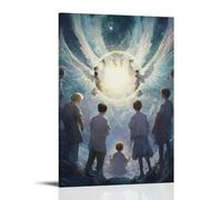 WJHJZQYY Archanges form A Circle of Light Around A Newborn Child, Shielding Them from Shadows. Poster mural décoratif moderne à suspendre 40 x 60 cm