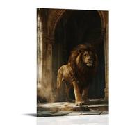 WJHJZQYY Poster mural décoratif moderne à suspendre A Knight Dreams of A Lion in A Chapel And Wakes to Find Pawprints in the Dust. 30 x 45 cm