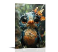 WJHJZQYY Poster mural décoratif moderne à suspendre Motif hibou de la forêt mystique 40 x 60 cm