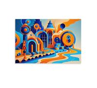 WJHJZQYY Tapisserie urbaine mystique vibrante Art déco murale murale moderne à suspendre Art Poster 20 x 30 cm