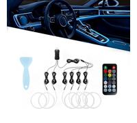 WJHVNH Éclairage Intérieur Voiture pour BMW 6er M6 E63, Kit D'ambiance, Plusieurs Modes D'éclairage, LED Intérieure avec Télécommande, 8m