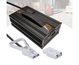 WJIANY Chargeur de Batterie pour Chariot Élévateur 12V 40A, 24V 30A, 36V 25A, 48V 20A, 60V 12A, 72V 10A Chargeurs Haute Puissance avec Connecteur Anderson 50A,36v 25a