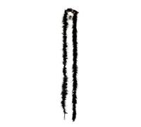 WJIAYAO Boas à plumes Boa en plumes for écharpe, vêtements, décor, châle, Costume artisanal, robe de mariée, accessoires Plume(Black)