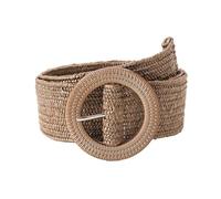 WJIAYAO Ceinture Femme Ceinture tressée en Paille for Femmes, été, tissée, Style Plage, Large, élastique, Robe, Ceinture décorative, Vacances(1)
