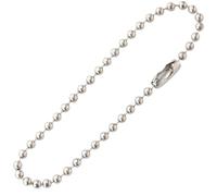 WJIAYAO Chaine a Bille 50 pièces de Perles Boule en Acier Inoxydable de 2.4mm, réglable, Extension de Collier, chaîne, Porte-clés, pendentifs, Recherche de Bijoux, Accessoires de Fabrication(20cm)