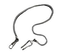 WJIAYAO chaîne de Montres de Poche Chaînes de Montre en Acier Inoxydable argenté, Accessoires Classiques for Homme, for Montres Poche(Black Chain-C)