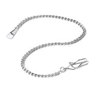 WJIAYAO chaîne de Montres de Poche Chaînes de Montre Poche, Accessoires Ceinture Haut Gamme(Silver)