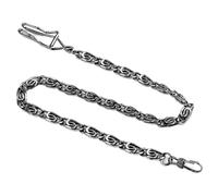 WJIAYAO chaîne de Montres de Poche Chaînes torsadées Pliables for Montres de Poche, Accessoires for Hommes et Femmes(Black)