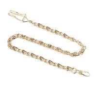 WJIAYAO chaîne de Montres de Poche Chaînes torsadées Pliables for Montres de Poche, Accessoires for Hommes et Femmes(Gold)