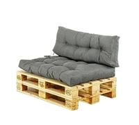 WJIAYAO Coussins de Chaise avec Dossier Coussin de Sol for canapé, Grand Coussin Triangulaire for tête lit, Repos, Confort, Oreiller Taille, Support for compensé(Deep Grey-1,60x40x10cm)