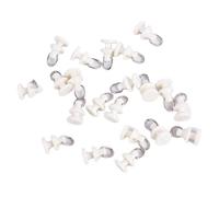 WJIAYAO Curtain Track Rollers 20 pièces Rail de Rideau Planeur Crochet Rouleaux Pistes Accessoires for Rideaux, tentures