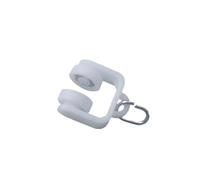 WJIAYAO Curtain Track Rollers Accessoires de Tringle à Rideau Roue Voie/Anneau Crochet poulie, Rail Guidage, Rouleau Boule Marche Silencieux(White 80pcs)